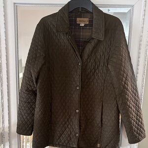 Barbour Women's Olive Quilted Utility Jacket